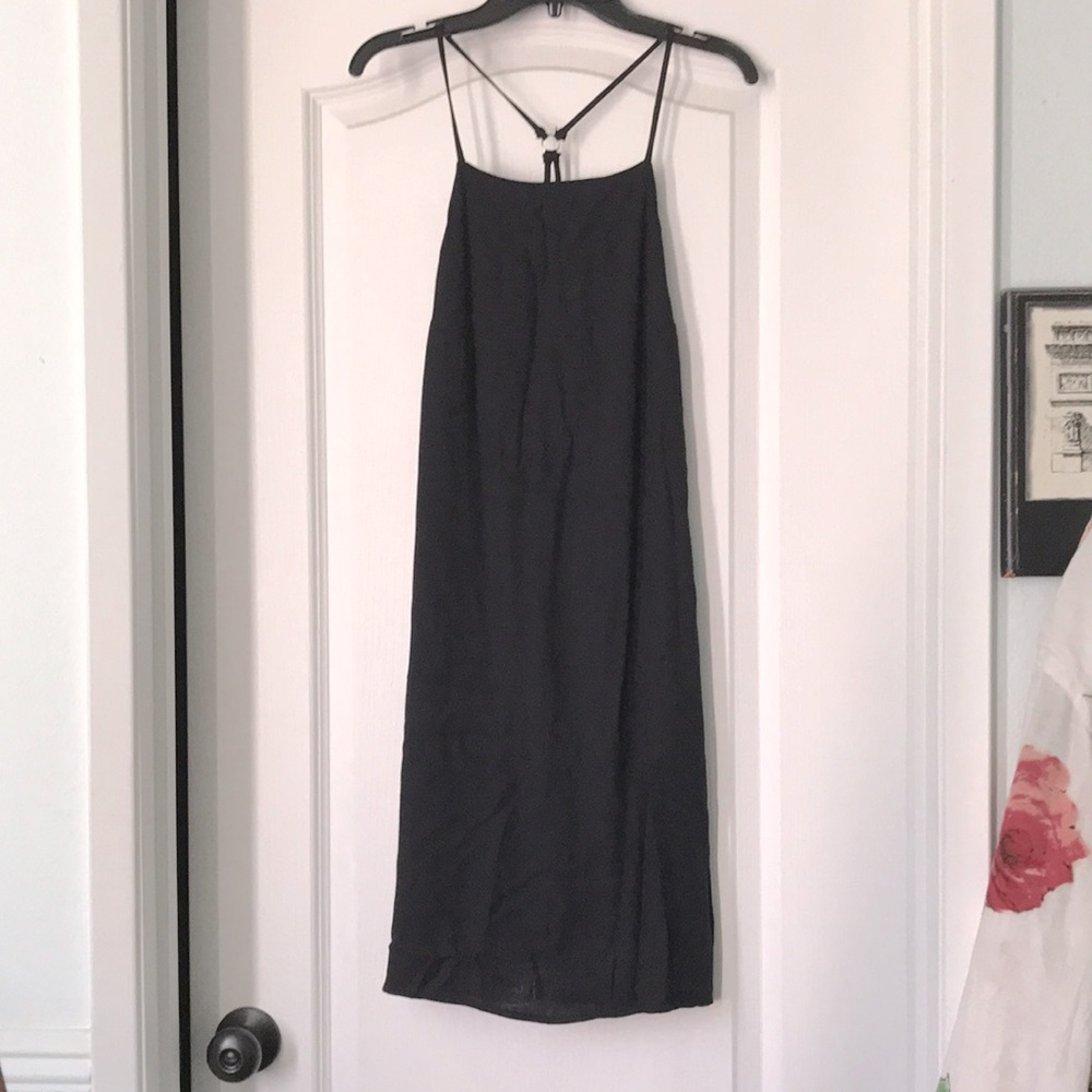 Wednesday style Black mini dress